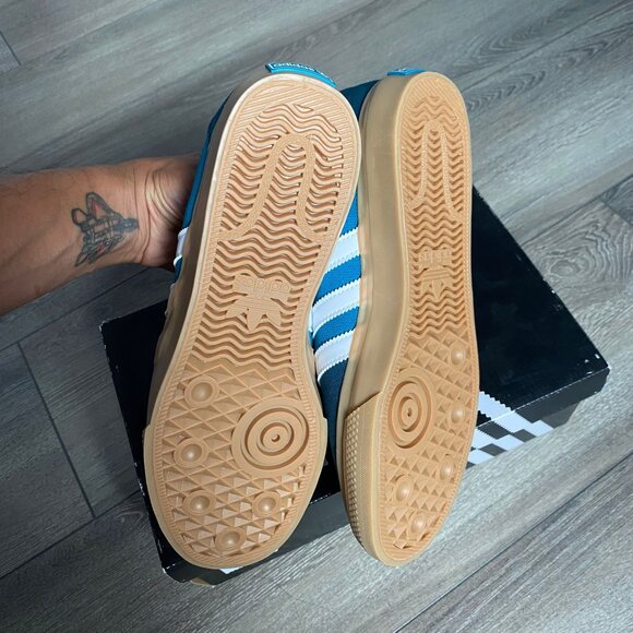 Adidas Blue/White Adiease Sneakers size 8.5 - Picture 3 of 5